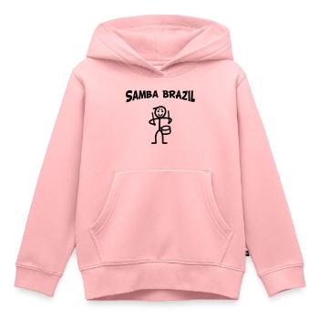 Samba Brazil - Kinder Premium Organic Hoodie - Rosa - Vorne - AI Model Kid Female (0cm)