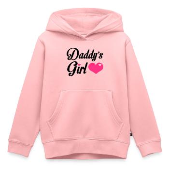 Daddy's Girl - Sweat Premium à capuche enfant bio - rose - Devant - AI Model Kid Female (0cm)