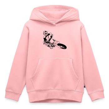 Supermoto Racing - Kinder Premium Organic Hoodie - Rosa - Vorne - AI Model Kid Female (0cm)