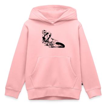 Supermoto Racing - Kinder Premium Organic Hoodie - Rosa - Vorne - AI Model Kid Female (0cm)