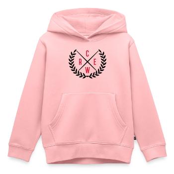 crew kranz - Kinder Premium Organic Hoodie - Rosa - Vorne - AI Model Kid Female (0cm)
