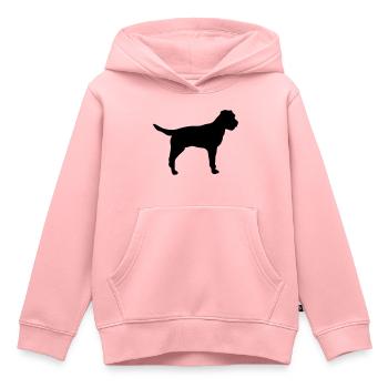 Border Terrier - Kids Premium Organic Hoodie - rose - Front - AI Model Kid Female (0cm)