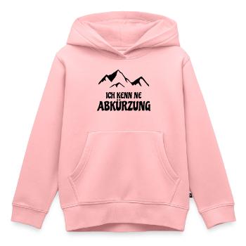 ich kenn ne Abkürzung Berge - Kinder Premium Organic Hoodie - Rosa - Vorne - AI Model Kid Female (0cm)