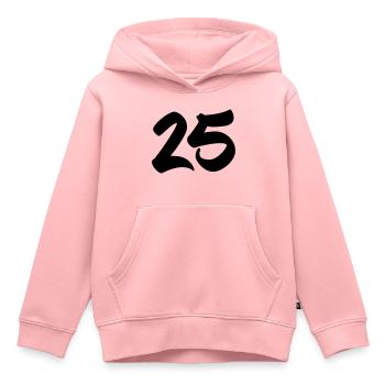 25 - Kids Premium Organic Hoodie - rose - Front - AI Model Kid Female (0cm)