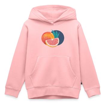 Grapefruit - Kinder Premium Organic Hoodie - Rosa - Vorne - AI Model Kid Female (0cm)