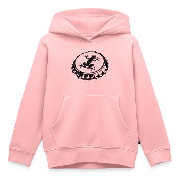 Frosch - Sweat Premium à capuche enfant bio - rose - Devant - AI Model Kid Female (0cm)