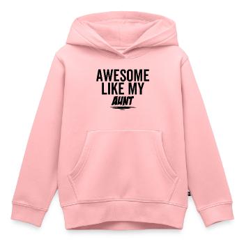 Großartig wie meine Tante - Kinder Premium Organic Hoodie - Rosa - Vorne - AI Model Kid Female (0cm)