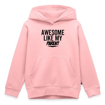 Großartig wie meine Eltern - Kinder Premium Organic Hoodie - Rosa - Vorne - AI Model Kid Female (0cm)