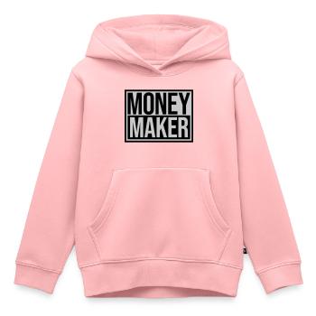 Shield Money Maker Empire - Kids Premium Organic Hoodie - rose - Front - AI Model Kid Female (0cm)