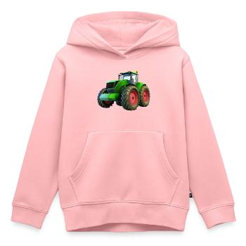 New big tractor with red rims - Kids Premium Organic Hoodie - rose - Front - AI Model Kid Female (0cm)