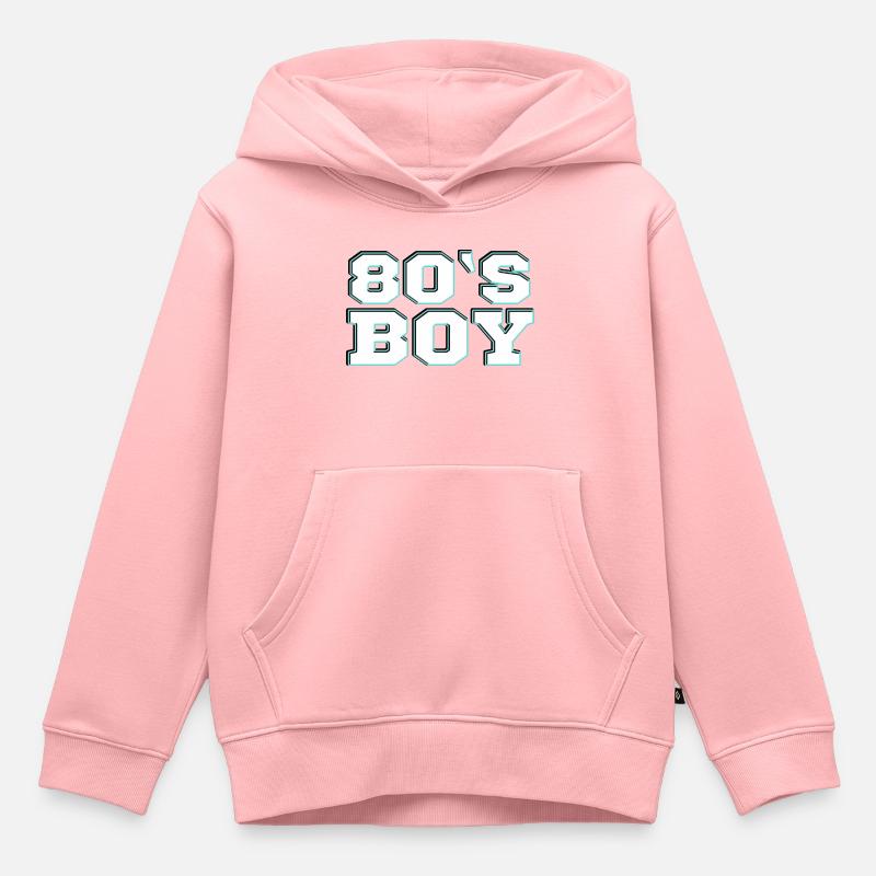 Années 80 - Sweat Premium à capuche enfant bio - rose