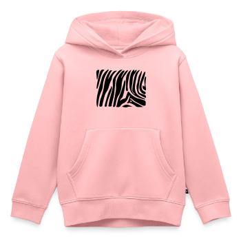 zebra - Kinder Premium Organic Hoodie - Rosa - Vorne - AI Model Kid Female (0cm)