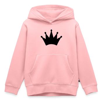 krone - Kinder Premium Organic Hoodie - Rosa - Vorne - AI Model Kid Female (0cm)