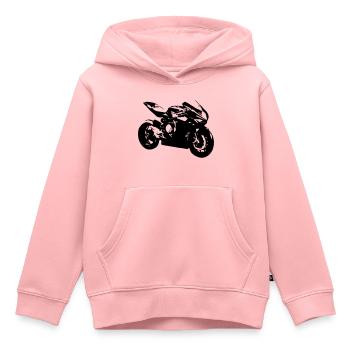 Motorrad - Kinder Premium Organic Hoodie - Rosa - Vorne - AI Model Kid Female (0cm)