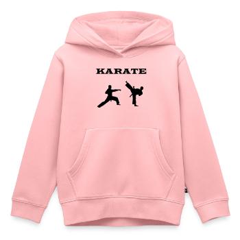 karate - Kinder Premium Organic Hoodie - Rosa - Vorne - AI Model Kid Female (0cm)