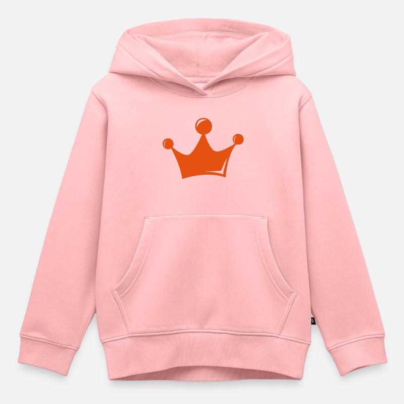 krone - Sweat Premium à capuche enfant bio - rose