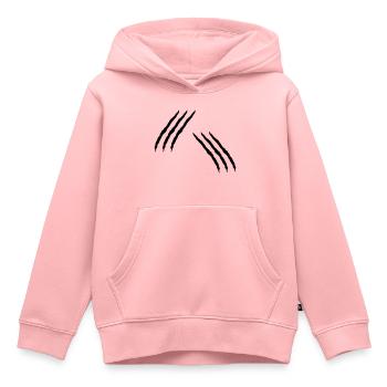 Kratzer Katzen Monster Angriff Wunde Fleischwunde - Kinder Premium Organic Hoodie - Rosa - Vorne - AI Model Kid Female (0cm)