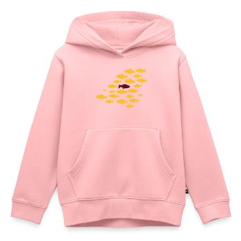 Gegen den Strom Schwimmen - Kinder Premium Organic Hoodie - Rosa - Vorne - AI Model Kid Female (0cm)