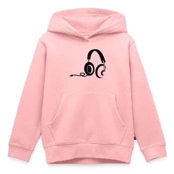 casque - Sweat Premium à capuche enfant bio - rose - Devant - AI Model Kid Female (0cm)