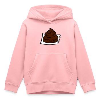 haeufchen comic heap shit torn off stueck - Kids Premium Organic Hoodie - rose - Front - AI Model Kid Female (0cm)