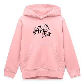 alpen tour - Kinder Premium Organic Hoodie - Rosa - Vorne - AI Model Kid Female (0cm)