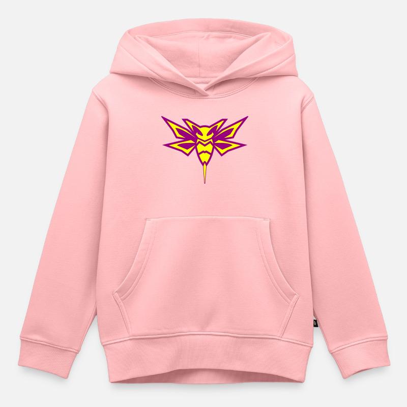 frelon frelon - Sweat Premium à capuche enfant bio - rose