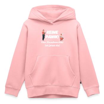 Keine Panik! Der Handwerker ist da! Technik, Azubi - Kinder Premium Organic Hoodie - Rosa - Vorne - AI Model Kid Female (0cm)