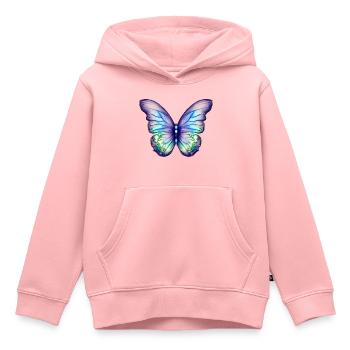 Schmetterling Insekt Falter Tier - Kinder Premium Organic Hoodie - Rosa - Vorne - AI Model Kid Female (0cm)