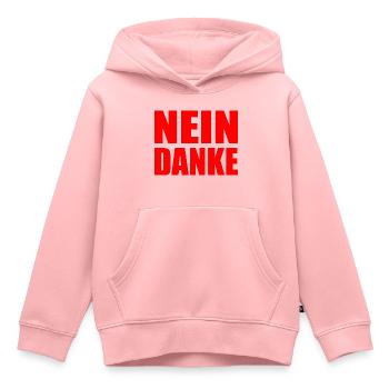 Nein danke - Kinder Premium Organic Hoodie - Rosa - Vorne - AI Model Kid Female (0cm)