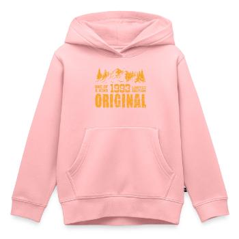 Geburtstagsgeschenk 1993 - 1993 - Kinder Premium Organic Hoodie - Rosa - Vorne - AI Model Kid Female (0cm)