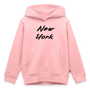 neue Arbeit - Kinder Premium Organic Hoodie - Rosa - Vorne - AI Model Kid Female (0cm)
