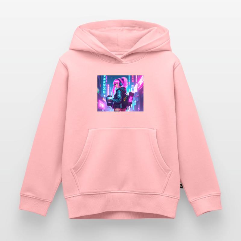 Cyber DJ Coder – Beats, Bytes & Blinks Kinder Premium Organic Hoodie