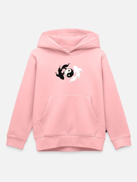 Yin und Yang Harmonie - Kinder Premium Organic Hoodie - Rosa