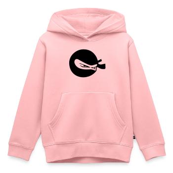 Ninja - Kinder Premium Organic Hoodie - Rosa - Vorne - AI Model Kid Female (0cm)