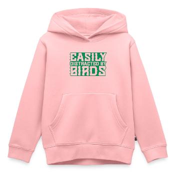 Faucon Oiseau Faucon - Sweat Premium à capuche enfant bio - rose - Devant - AI Model Kid Female (0cm)
