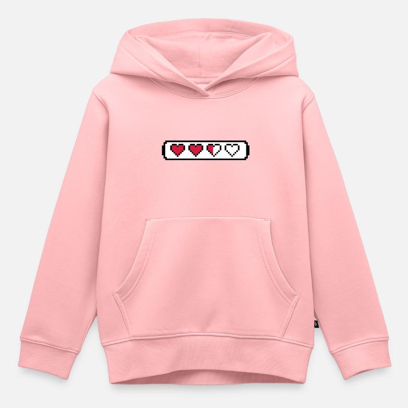 Gaming - Sweat Premium à capuche enfant bio - rose