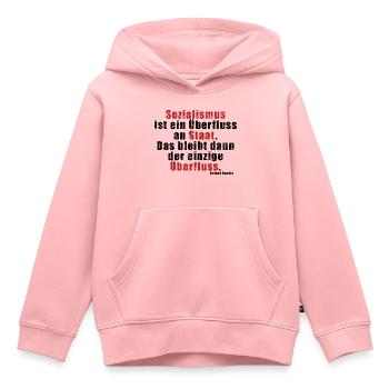 Überfluss an Staat Baader - Kinder Premium Organic Hoodie - Rosa - Vorne - AI Model Kid Female (0cm)