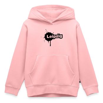 Leipzig Splatter - Kinder Premium Organic Hoodie - Rosa - Vorne - AI Model Kid Female (0cm)