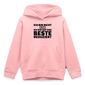 Klein - Kinder Premium Organic Hoodie - Rosa - Vorne - AI Model Kid Female (0cm)