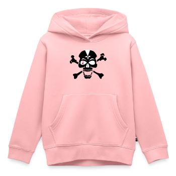 Kopf des Schädels Crane os hermine auge - Kinder Premium Organic Hoodie - Rosa - Vorne - AI Model Kid Female (0cm)