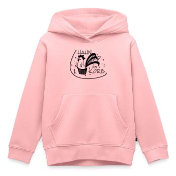 Hahn im Korb - Kinder Premium Organic Hoodie - Rosa - Vorne - AI Model Kid Female (0cm)