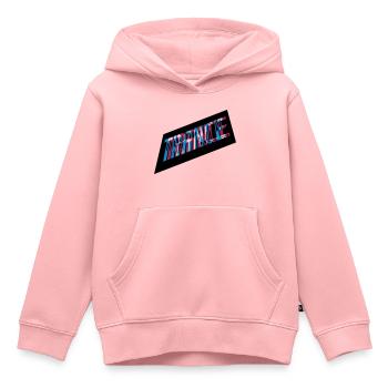 3D Effekt Trance Design - Kinder Premium Organic Hoodie - Rosa - Vorne - AI Model Kid Female (0cm)