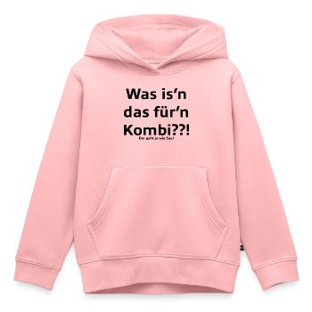 Was is'n das für'n Kombi??! - Kinder Premium Organic Hoodie - Rosa - Vorne - AI Model Kid Female (0cm)