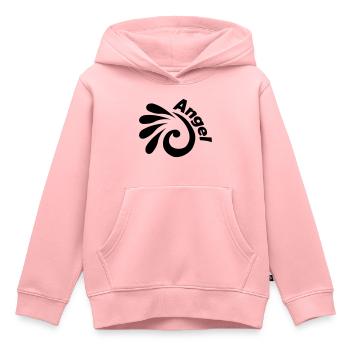 Canne à pêche - Sweat Premium à capuche enfant bio - rose - Devant - AI Model Kid Female (0cm)