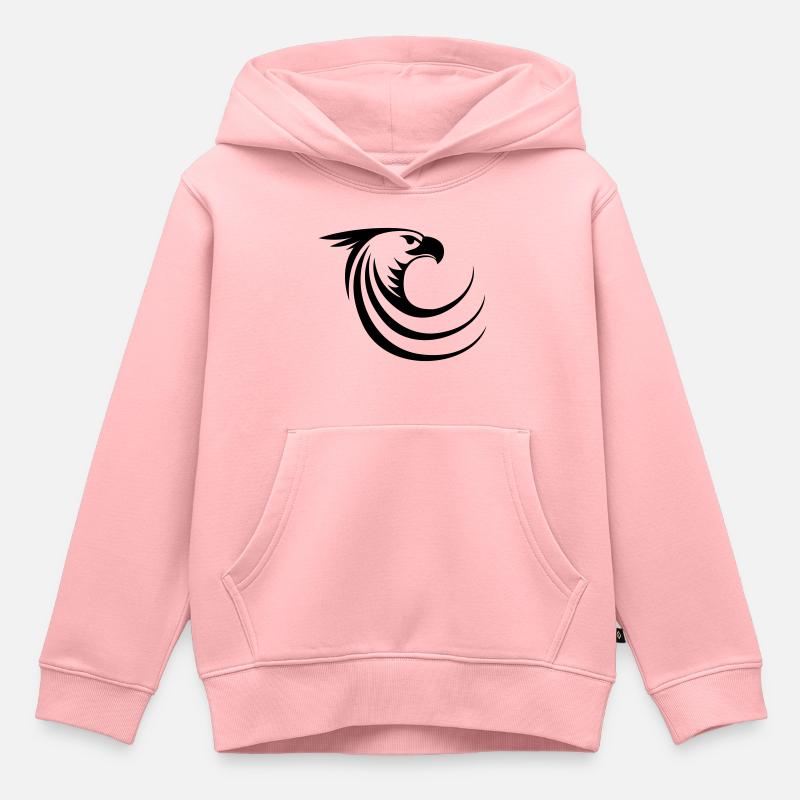 aigle comme un phénix - Sweat Premium à capuche enfant bio - rose
