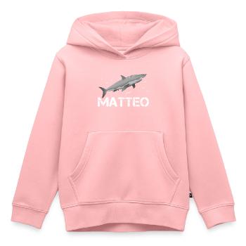 Matteo Geburtstag Matteo - Kinder Premium Organic Hoodie - Rosa - Vorne - AI Model Kid Female (0cm)