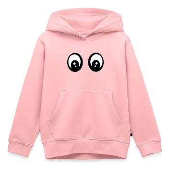 Augen - Kinder Premium Organic Hoodie - Rosa - Vorne - AI Model Kid Female (0cm)