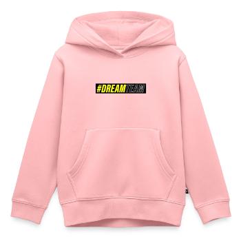 Équipe de rêve - Sweat Premium à capuche enfant bio - rose - Devant - AI Model Kid Female (0cm)