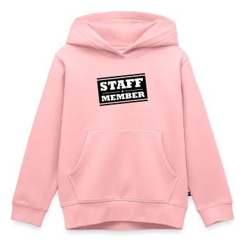 Membres du personnel - Sweat Premium à capuche enfant bio - rose - Devant - AI Model Kid Female (0cm)