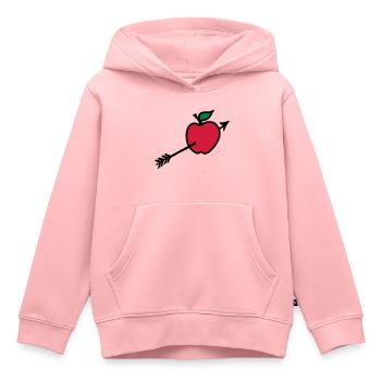 le but flèche Cupidon chouette. - Sweat Premium à capuche enfant bio - rose - Devant - AI Model Kid Female (0cm)